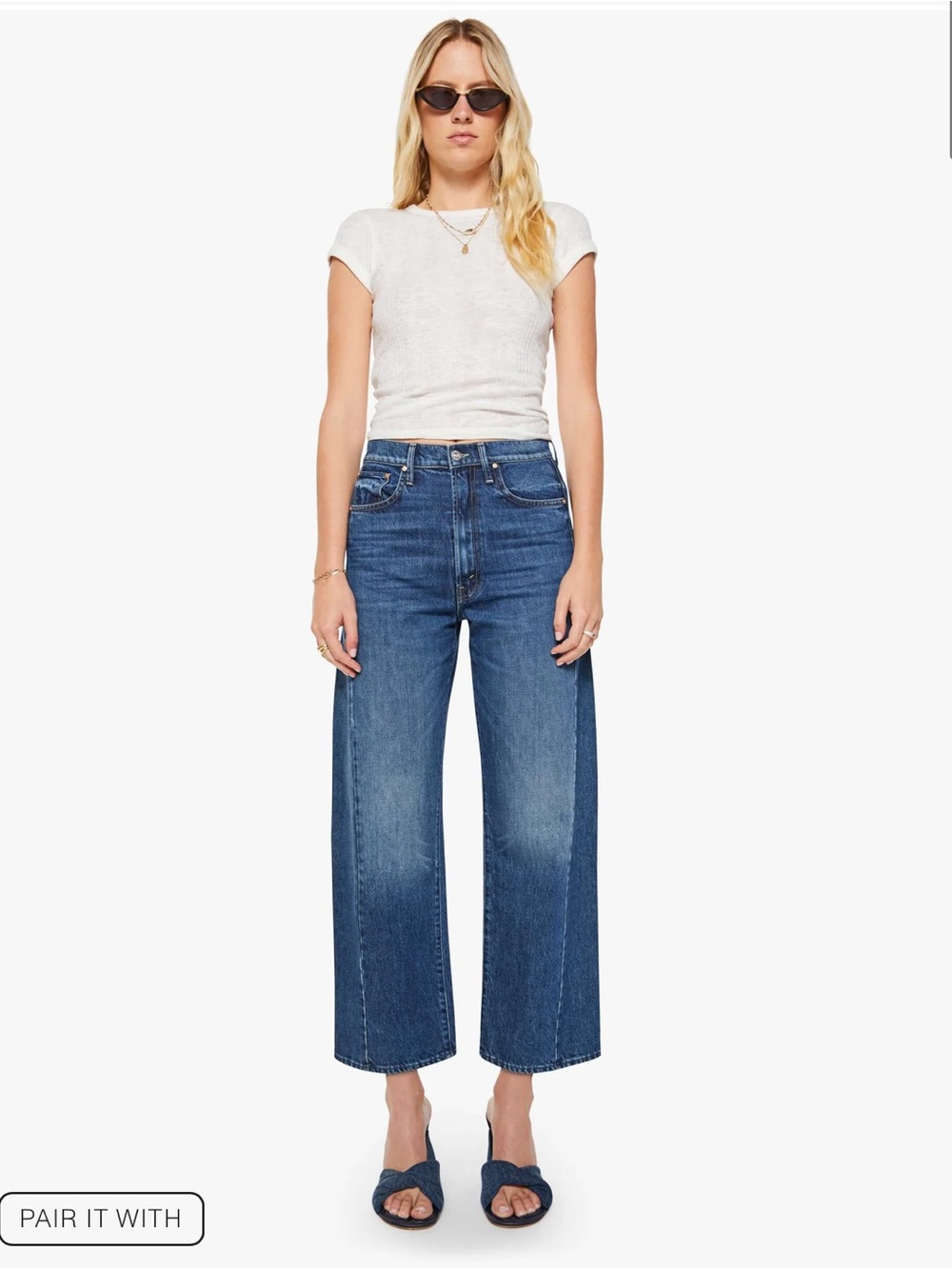 Mother half pipe ankle jeans